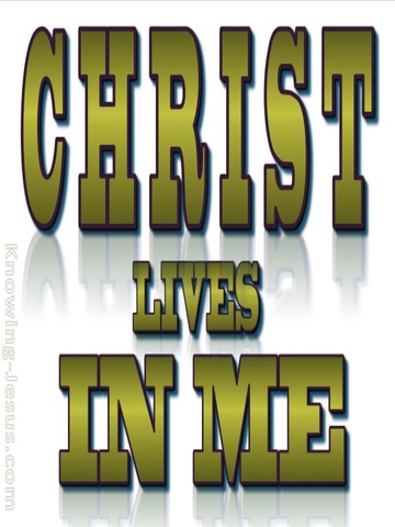 Galatians 2:20 Christ Lives In Me (sage)